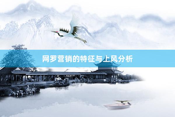 网罗营销的特征与上风分析